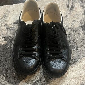 Gucci Embossed Black Men's Sneakers
